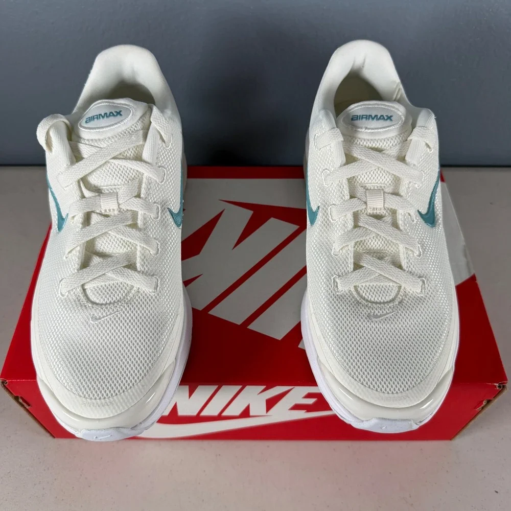 Nike Air Max Bia Womens 9.5 Sail Denim Turquoise‎ IF2628-101 Running Shoes New